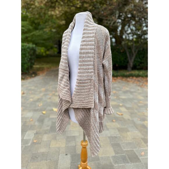 Anthropologie Cardigan Sweater Boho Hippie Rustic Cozy Winter Lounge Coastal - Picture 6 of 13